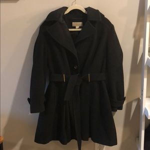 Michael Kors Wool Charcoal Grey Winter Jacket Coat